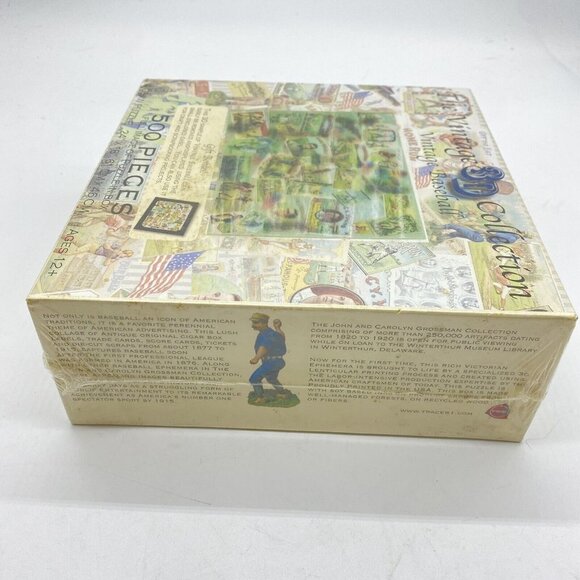 The‎ Vintage 3D Collection Vintage Baseball 500 Pc Puzzle New Sealed Jigsaw - Picture 11 of 11